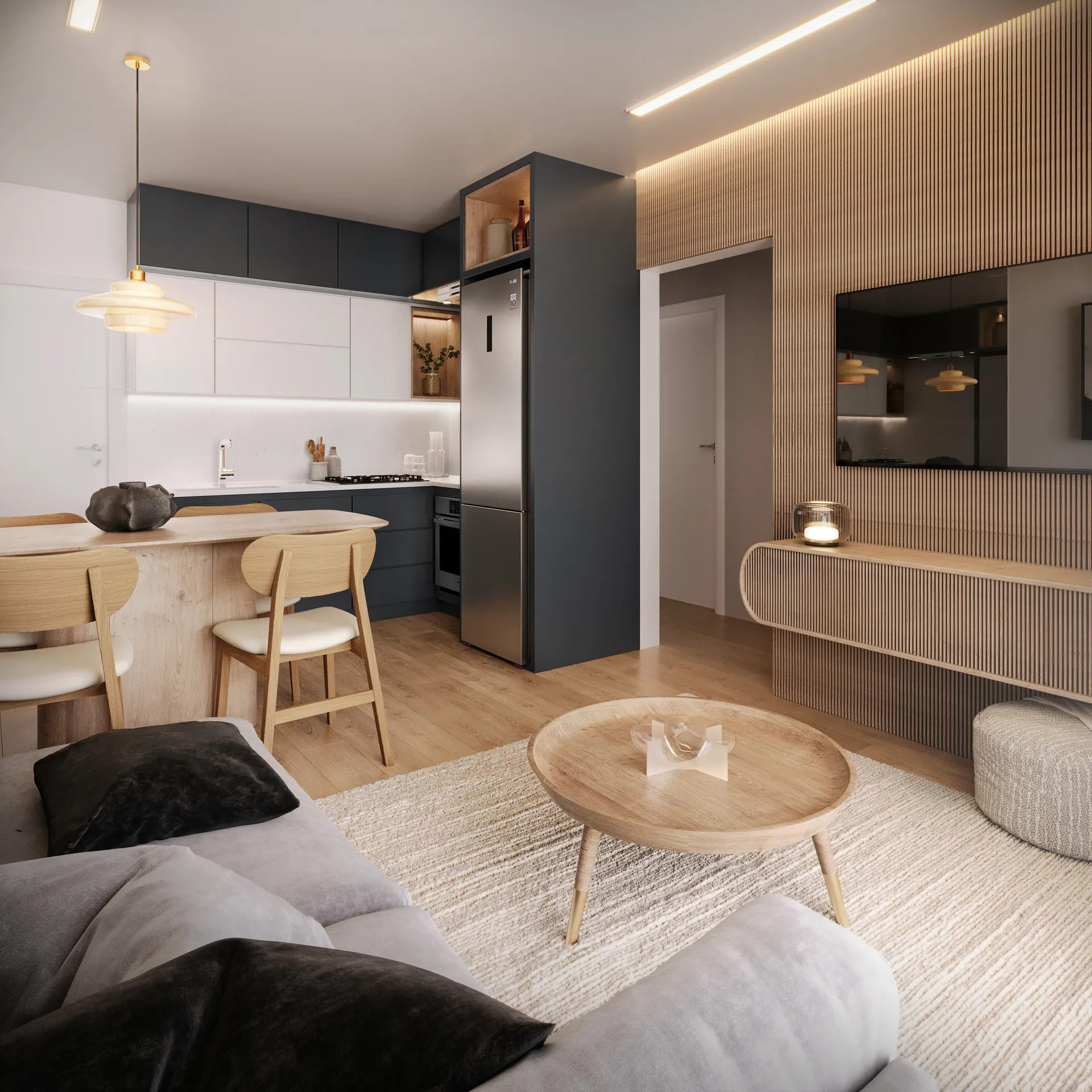 Living — 3 Dorms.